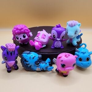 8 Hatchimals CollEGGtibles Season 1 Lot Zebrush Hiphatch Pigpiper Fuzzy